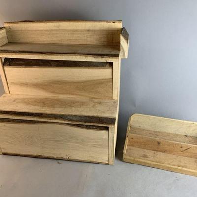 Lot 95 | Handmade Wooden Retail Display Shelves
