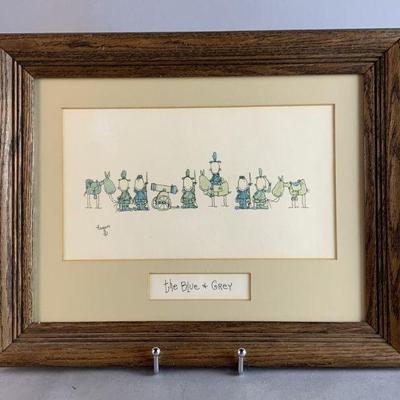 Lot 204 | Tagan The Blue & The Grey Illustration Art Piece
