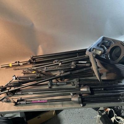 Lot 56 | XL Lot Of Stands, Microphone, Lights & More
