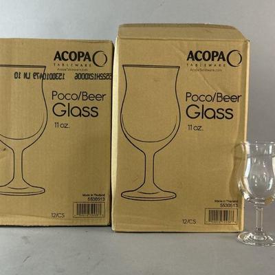 Lot 78 | Boxed Beer Glasses: 24 Total
