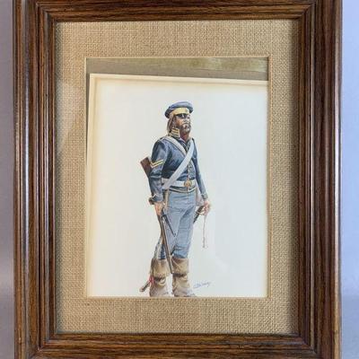 Lot 186 | Vintage Military Clyde Risley Art Print
