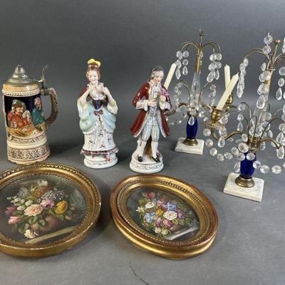 Lot 205 | Antique Paintings With Bubble Glass & More
