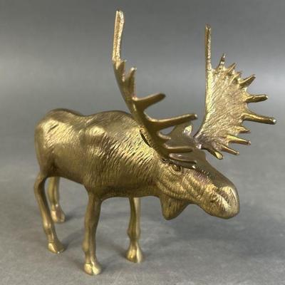 Lot 174 | Brass Moose Sculpture
