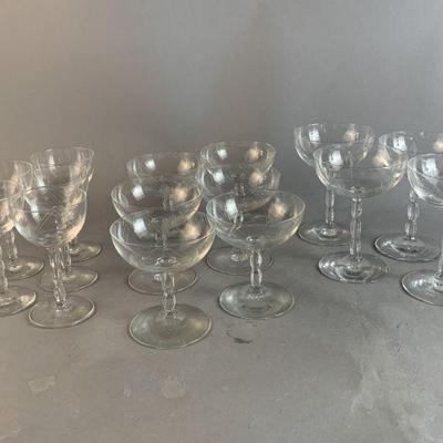 Lot 300 | Fostoria Heraldry Wine & Cocktail Glass Lot
