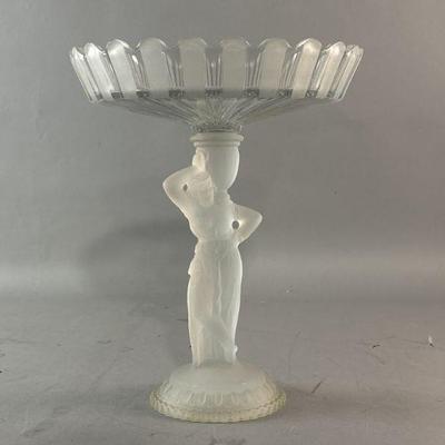 Lot 286 | Fostoria Frosted Glass Figure Compote
