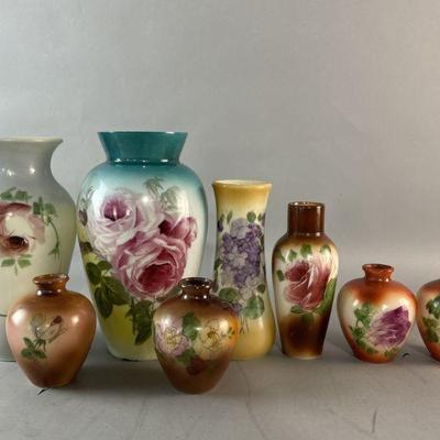 Lot 258 | Various Vintage Hand Painted Vases
