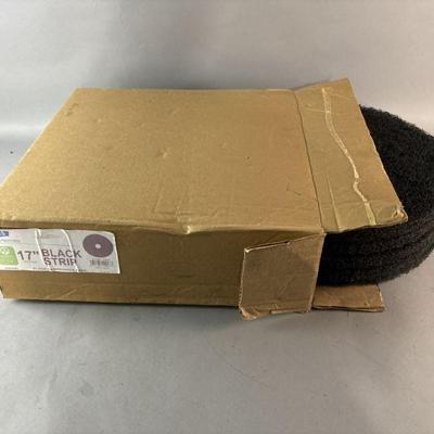 Lot 111 | 17 Inch Black Strip Floor Maintenance Pads
