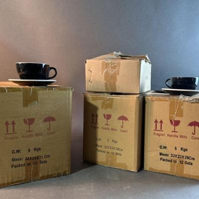 Lot 79 | Bulk 42 Sets Of Coffee Mugs With Matching Saucers
