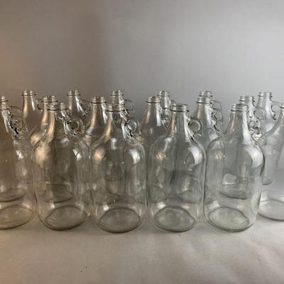 Lot 58 | 18 Arkansas Glass 1/2 Gallon Glass Jar

