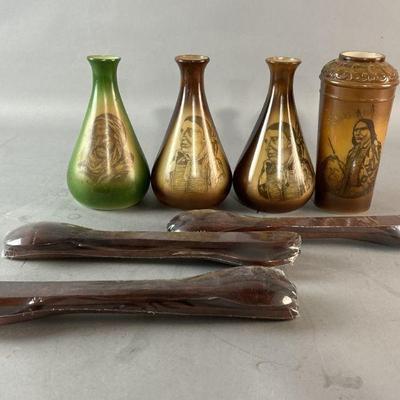 Lot 244 | Fostoria Milk Glass Vases & More
