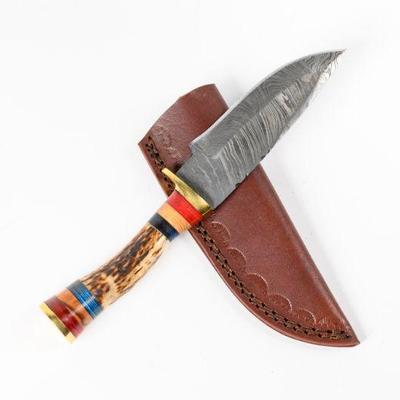 Lot 103k | Handmade Damascus Steel Knife
