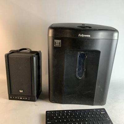 Lot 94 | Paper Shredder, Dual Speaker & Wireless Keyboard
