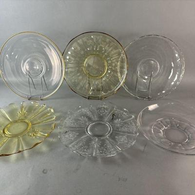 Lot 317 | Fostoria Etched Serving Plate & More
