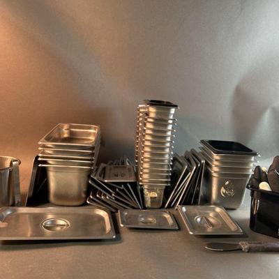 Lot 54 | Stainless Steel Containers, Lids & More
