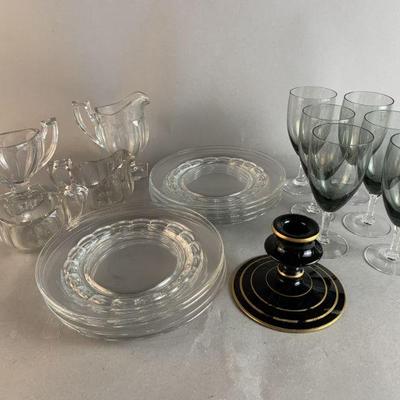 Lot 245 | Fostoria Art Deco Ebony Candle Holder & More!
