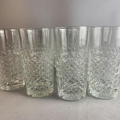 Lot 23 | 16 Libbey Ocular Drinking Beverage Glasses
