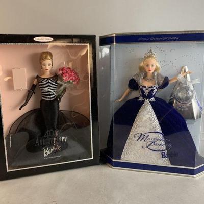 Lot 182 | 40th Anniversary & Millennium Princess Barbie
