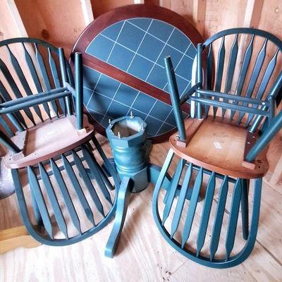 Wood table and chairs