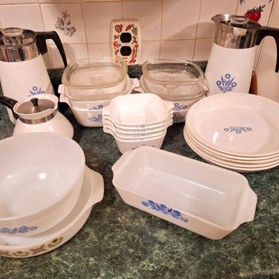 Corningwear set vintage
