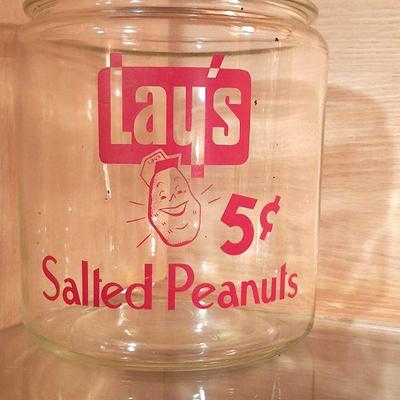 Old Lay's peanut jar