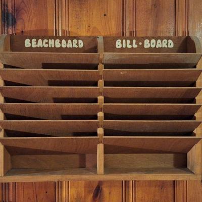 Wood mail slots
