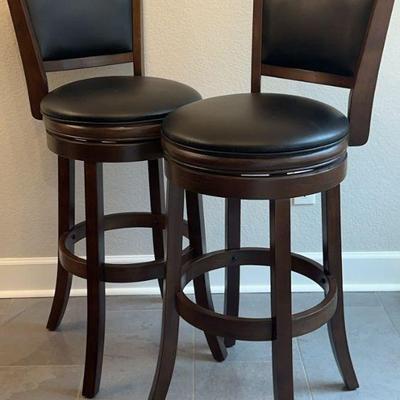 Swivel Bar Stool Pair