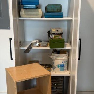 Small shelving 12 x 32 x 11.5 in.
Large shelving cabinet 24 x 72 x 16 in.