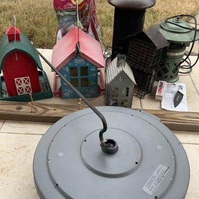 Bird Feeders With Extras: 
Squirrel guard
Bug zapper
