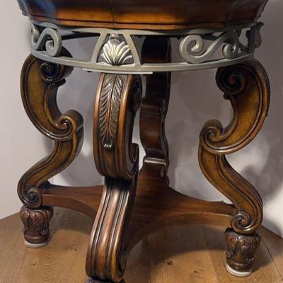Michael Amini Marble Top End Table