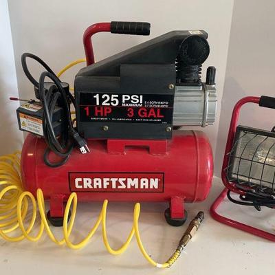 Craftsman Air Compressor & Shop Light