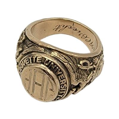 10k Gold Mecca Class Ring Men's
Sz 9.25
Hallmark: Mecca / 10k
Weight 23.82 Grams  
Estimated Melt Value: $840.59 as of (12/26/2024)...