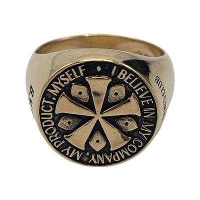 Lot 93
10k Gold Josten Ring Sz 9.5 Hallmark: Josten / 10k Weight: 19.86 Grams   Estimated Melt Value: $696.37  as of (12/23/2024) Buyer...