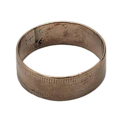 Lot 72
10k Gold Band Sz 4.5 Weight: 1.4 gram  Estimated Melt Value: $68.88  as of (01/07/2025) Buyer is responsible to pay for Shipping...