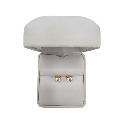 Lot 174 14k Earrings Weight 0.76 grams (with stones) Estimated Melt Value: $37.84 as of (1/2/25) (with stones) Buyer is responsible to...