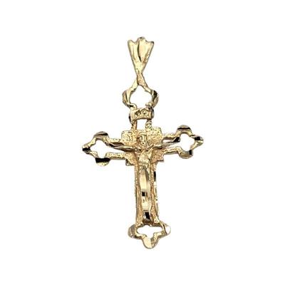 Lot 176 14k Cross Pendant  L 2.8cm W 1.5cm Weight 0.81 grams Estimated Melt Value: $40.33 as of (1/2/25) Buyer is responsible to pay for...