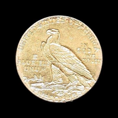 1908 Indian Head $5 Gold Coin Weight 8.35 grams   Estimated Melt Value: $639.09 as of (1/4/25) Buyer is responsible to pay for Shipping...