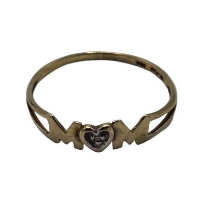 10k Gold MOM Accent Ring Sz 7.5 Weight 0.78 grams Hallmark JCM Estimated Melt Value: $27.58 as of (1/5/25) Buyer is responsible to pay...
