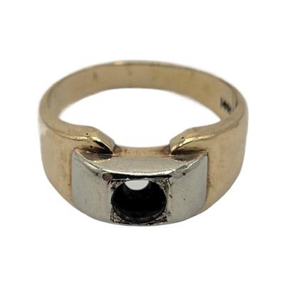 Lot 164  14k Gold Ring Setting Sz 8 Weight 5.8 grams Estimated Melt Value: $288.88 as of (1/2/25) Buyer is responsible to pay for...