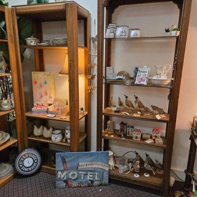 Oak bookcases
