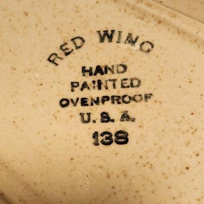 Red Wing Bob White Dishes