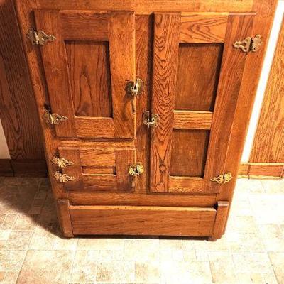 Vintage Oak Ice Box