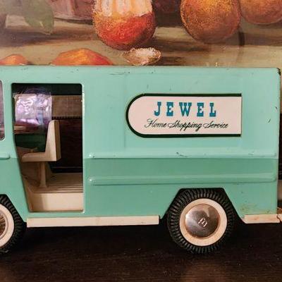 Vintage Jewel Teal Blue Rare Delivery Van Reaf