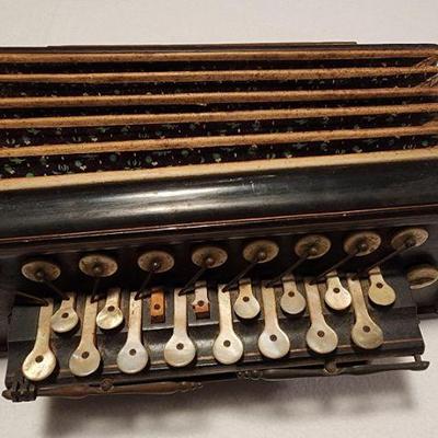 19th Century French Flutina or Accordion