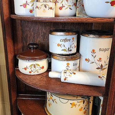 Hall China Jewel tea autumn leaf collection 100's of pieces (some not shown, still in totes).