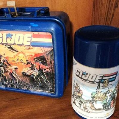 Vintage GI Joe Lunch Box and Thermos 1986 Aladdin