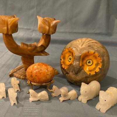 Carved stone collectibles
