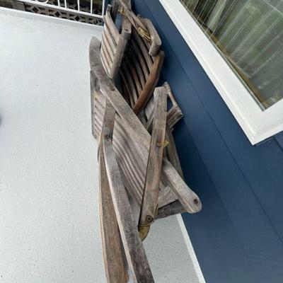 Teak chairs