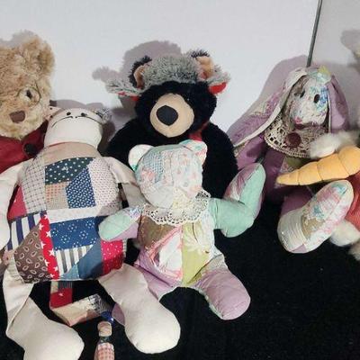 Stuffed Bears and Rabbits