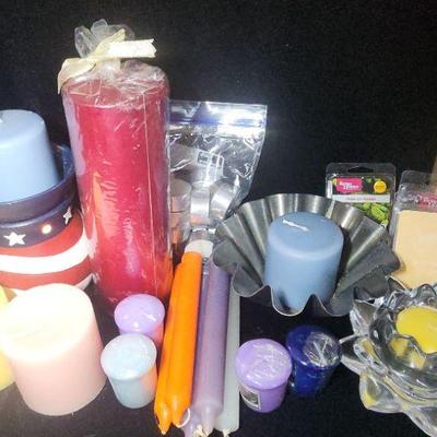 Variety of Candles and Candle Accessories