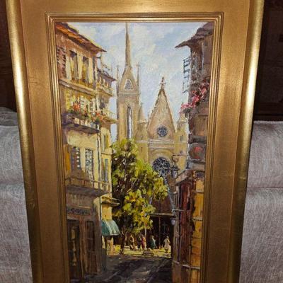 Joan Marron Larue Original Oil Painting
"Cathedral Jean De Malte"
